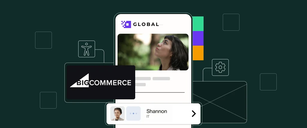 A web interface showing the BigCommerce plugin logo